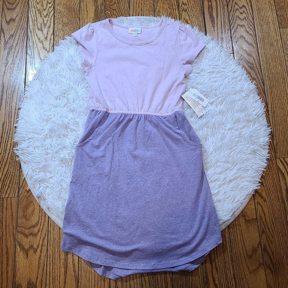 NWT Lularoe Girls' Colorblock Mae Dress